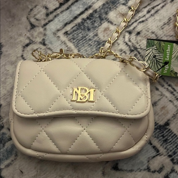 Badgley Mischka Handbags - Quilted Cream Crossbody Bag, Mini 
NWT